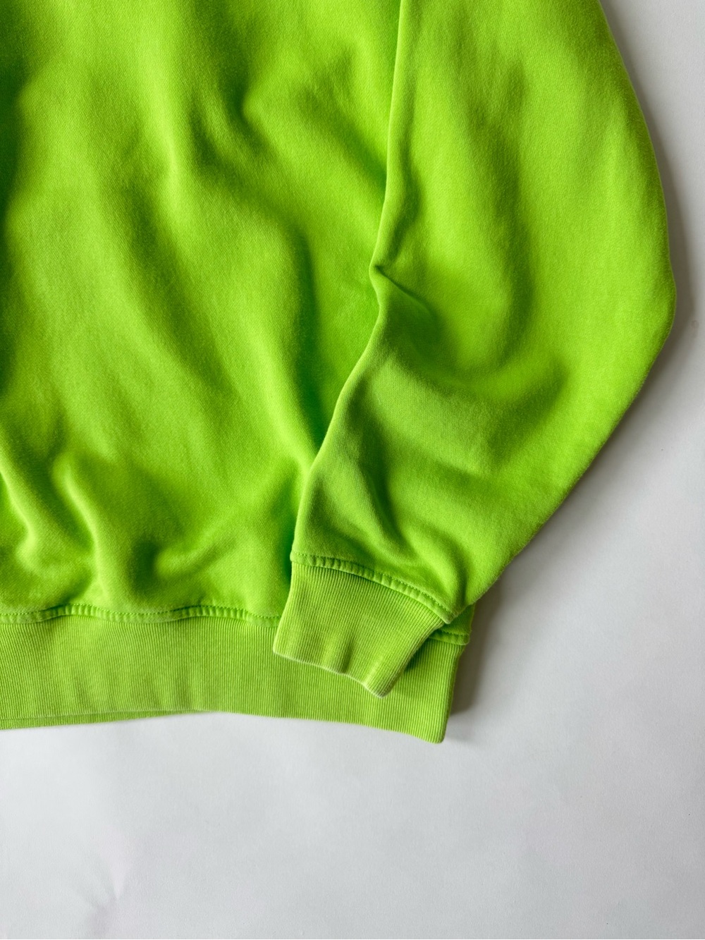 Acne Studios Neon Green Oversize Fit Hoodie - Measure Face AW14 - Unisex - Picture 5 of 9